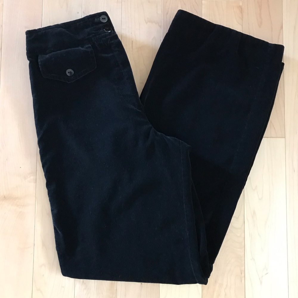 Vintage Women's Black Velour Pants